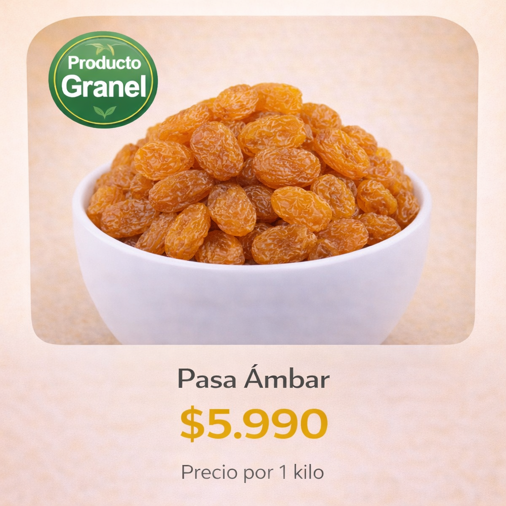 Pasas Ambar a Granel