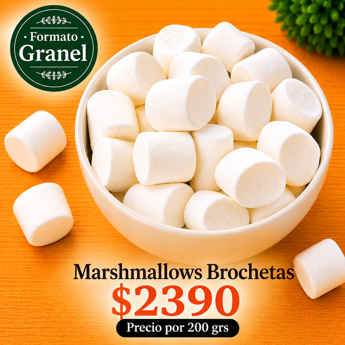 Imagen anterior — Marshmallows Brochetas a Granel