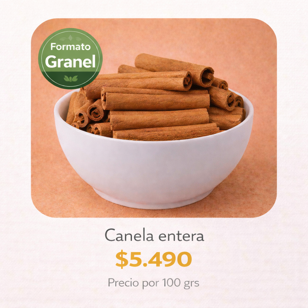 Canela Entera a Granel 100 gr ⭐ Recomendado