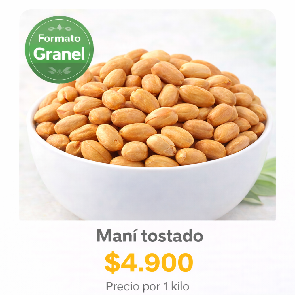 Maní salado a Granel