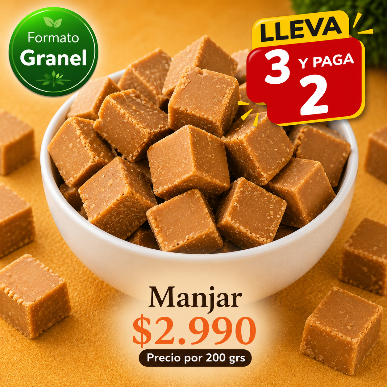 Caluga de Manjar a Granel — El dulce cremoso de siempre ⭐
