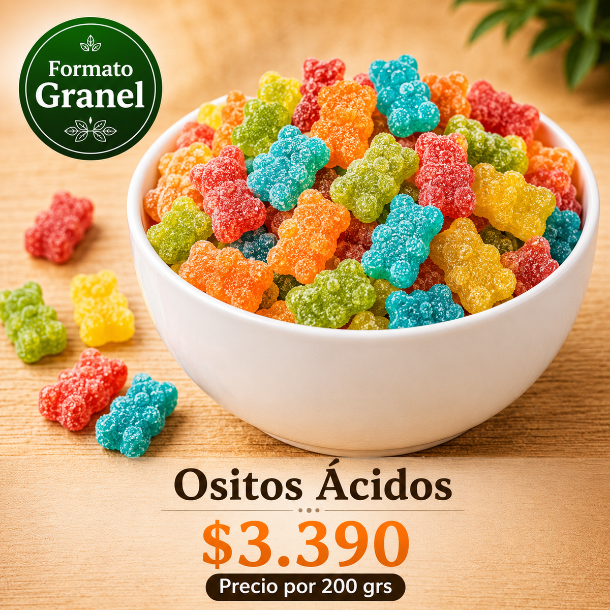 Imagen anterior — Ositos Ácidos a Granel