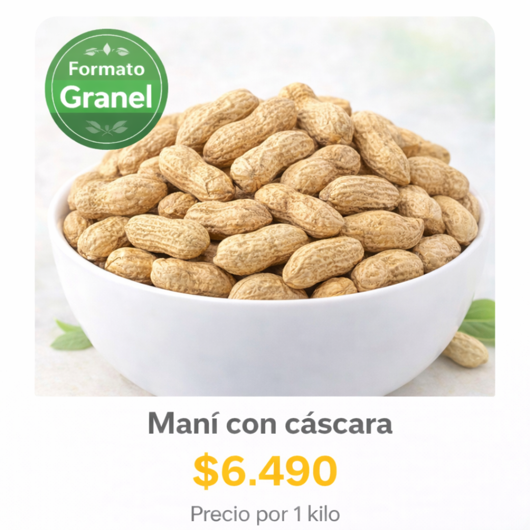 Maní con Cascara a Granel