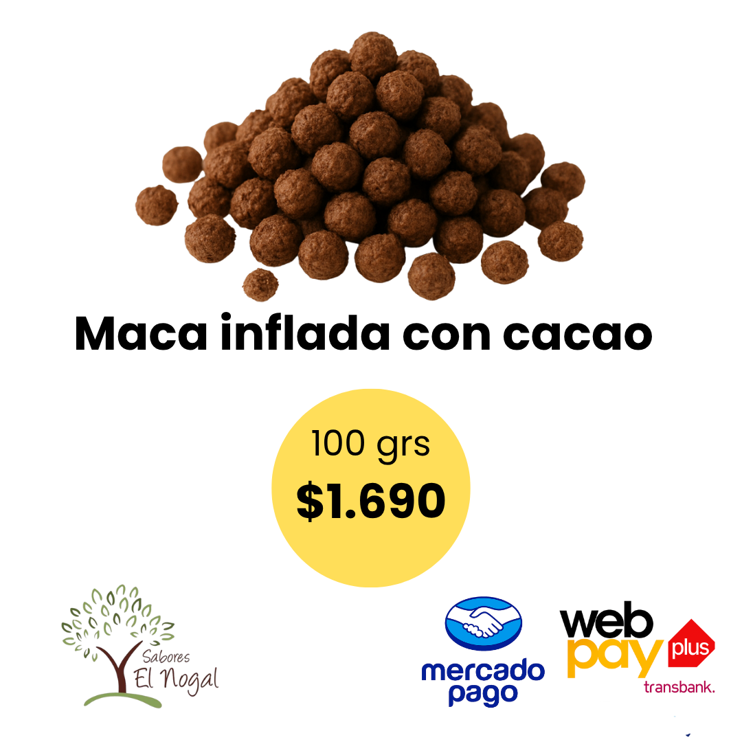 Maca Inflada con Cacao a Granel
