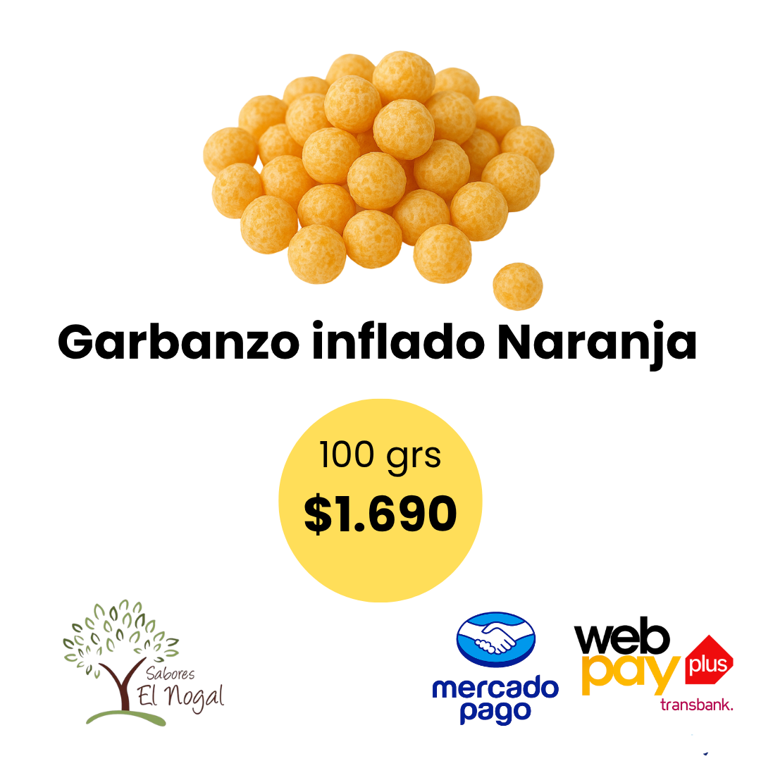Garbanzo Inflado Naranja a Granel