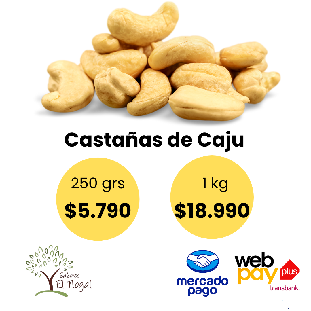 Castañas de Caju a Granel sin Sal