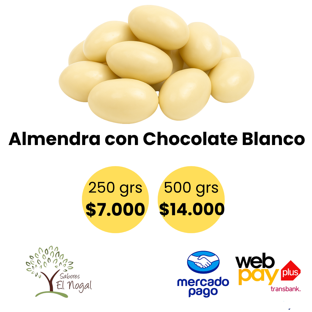 Almendra con Chocolate Blanco a Granel