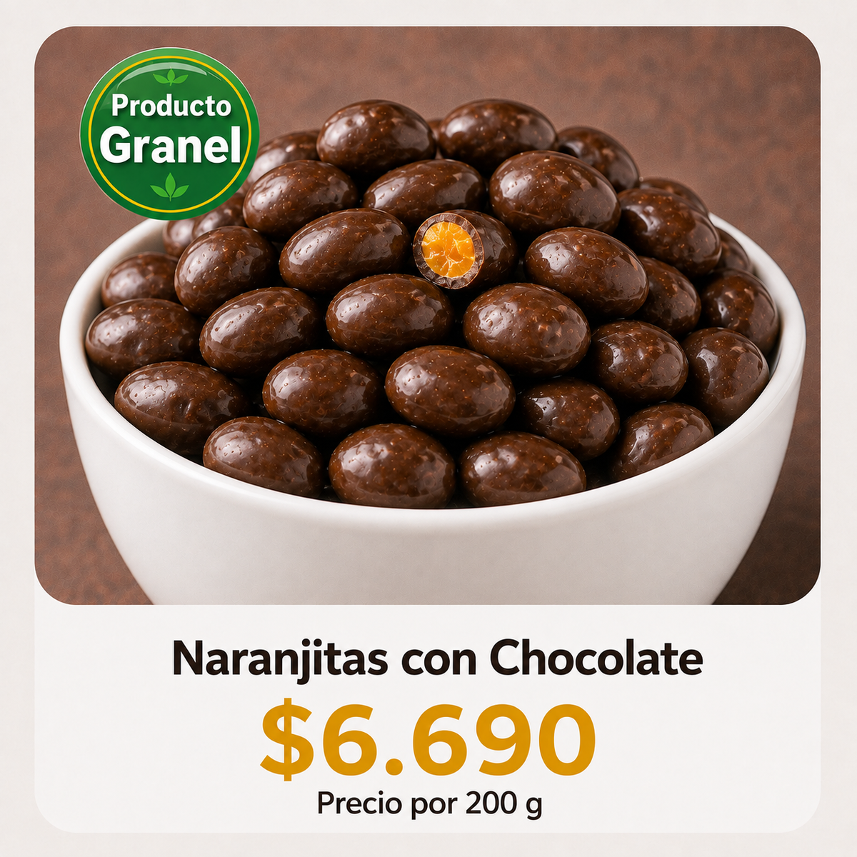 Naranjitas con Chocolate a Granel