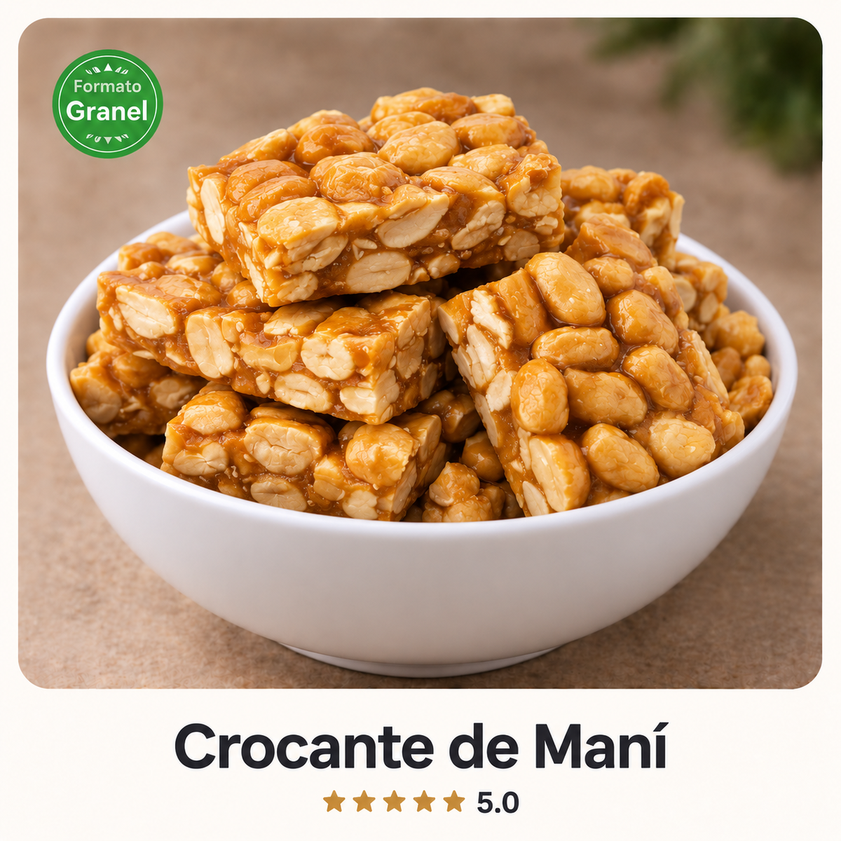 Crocante de maní a granel