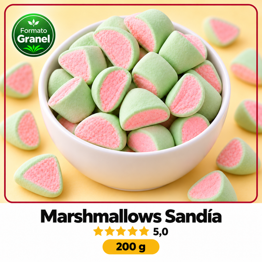 Marshmallows Sandía a Granel - Sabores El Nogal