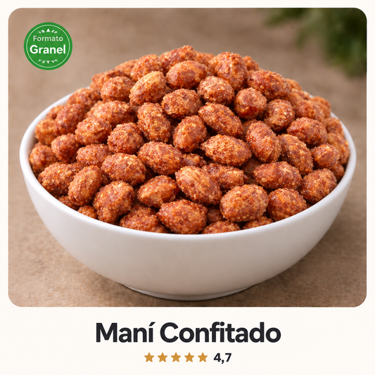 Maní confitado a granel
