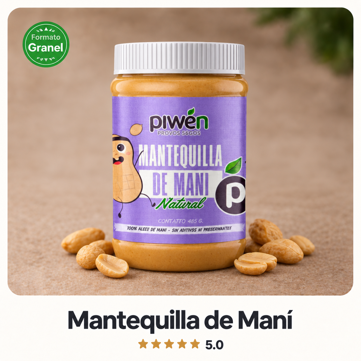 Mantequilla de maní Piwen