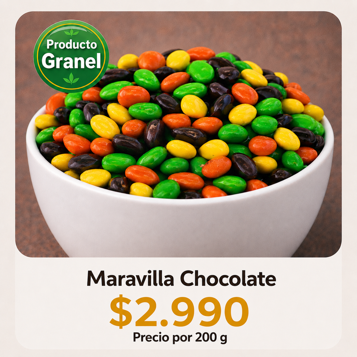 Maravilla Chocolate a Granel