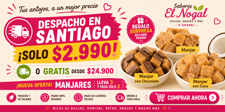 Dulces, Snacks y Chips Naturales