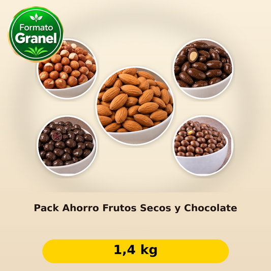 Pack Ahorro Frutos Secos y Chocolate