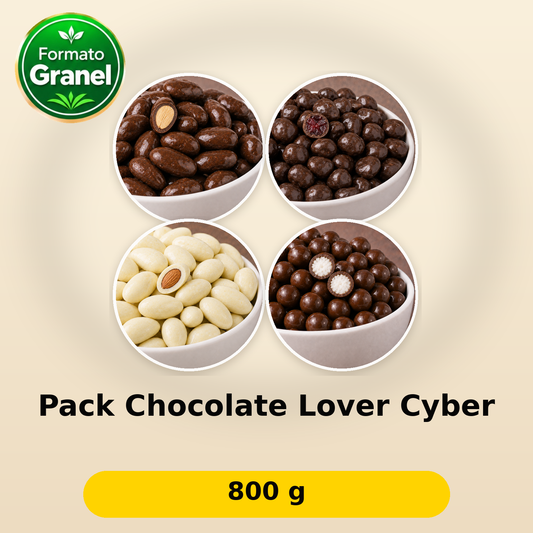Pack Chocolate Lover Cyber: fotos reales de sus componentes; 800 g