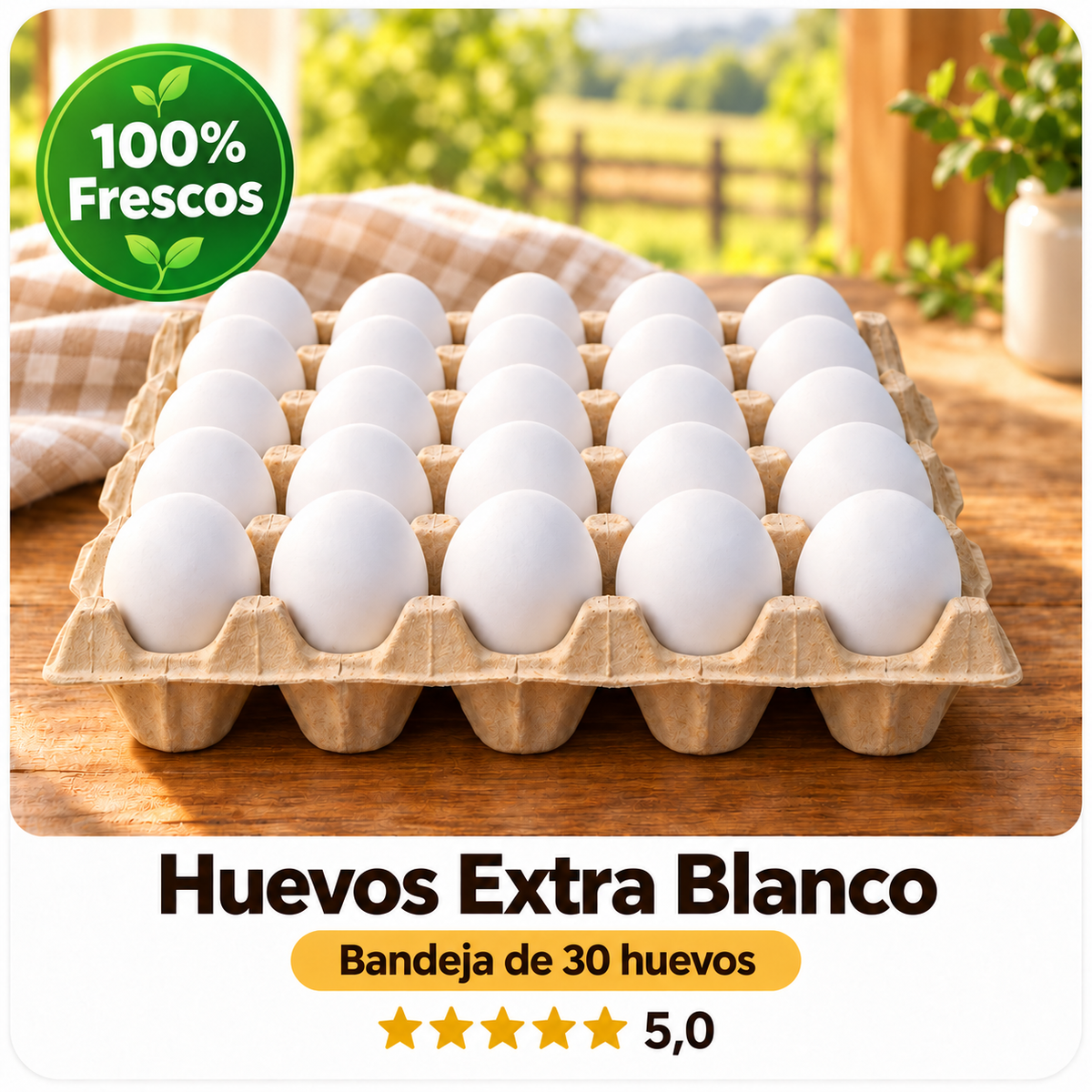 30 Huevos Extra Blanco