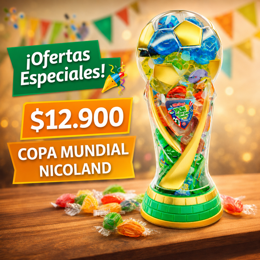 Copa Mundial Tik Tok Jelly Dulces de Gelatina Viral 🏆⚽