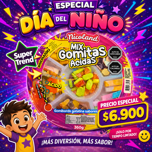 Plato Mix gomitas ácidas