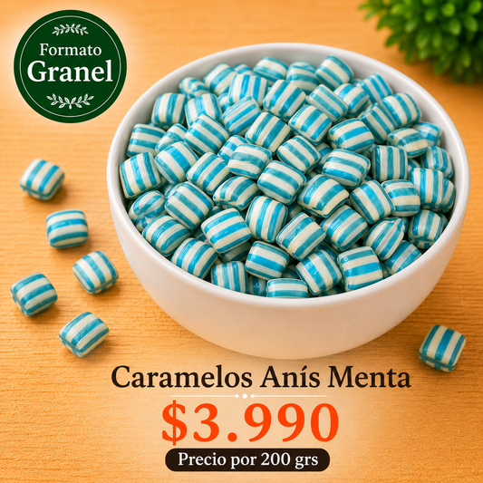 Caramelo Anís Menta Refrescante a Granel