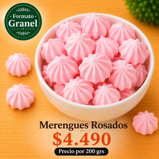 Merengues Rosados a Granel