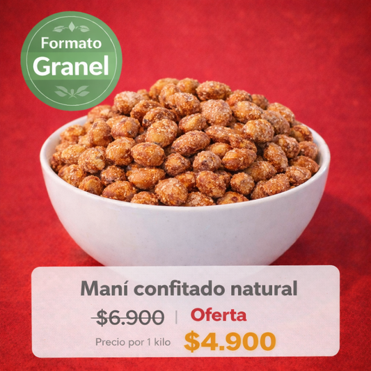 Maní Confitado a Granel Natural ⭐ Recomendado