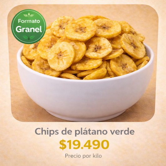 Chips de Plátano Verde a Granel