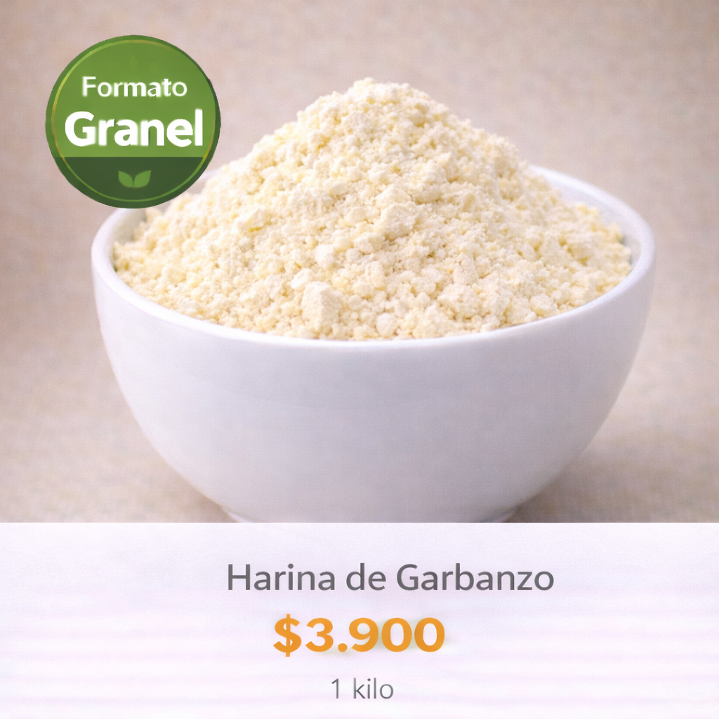Harina de Garbanzo a Granel ⭐ Recomendado