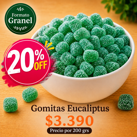 Gomitas Eucaliptus a Granel ⭐ Recomendado