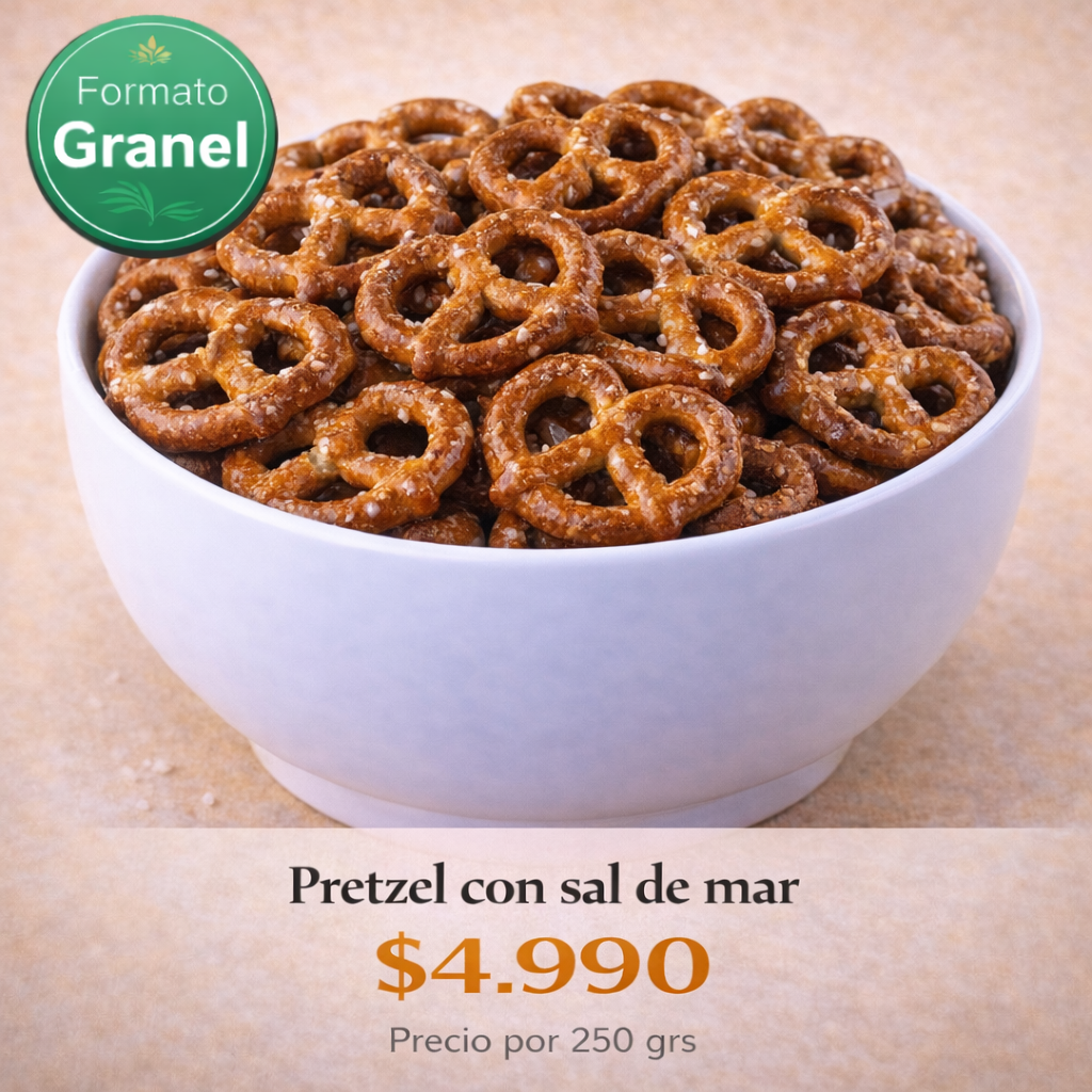 Pretzel con sal de mar