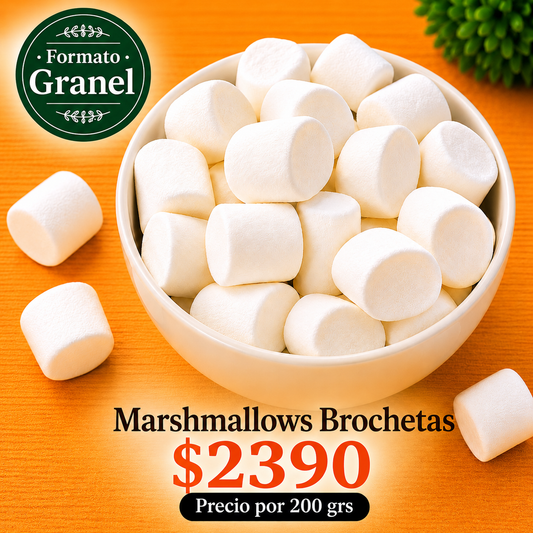 Marshmallows Brochetas a Granel