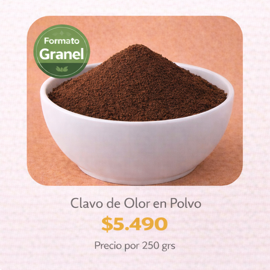 Clavo de Olor en Polvo a Granel