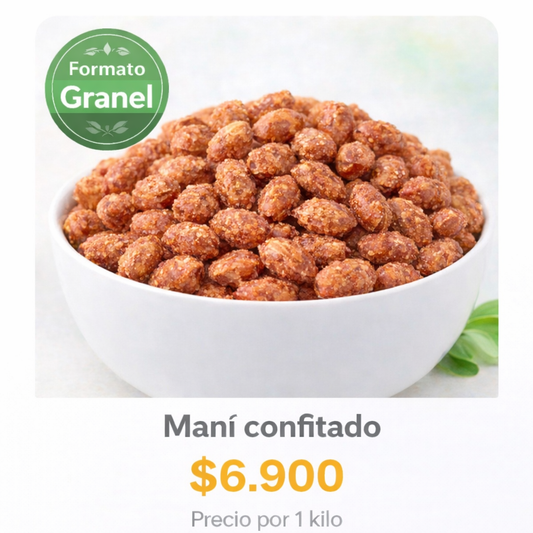 Maní Confitado a Granel Natural ⭐ Recomendado