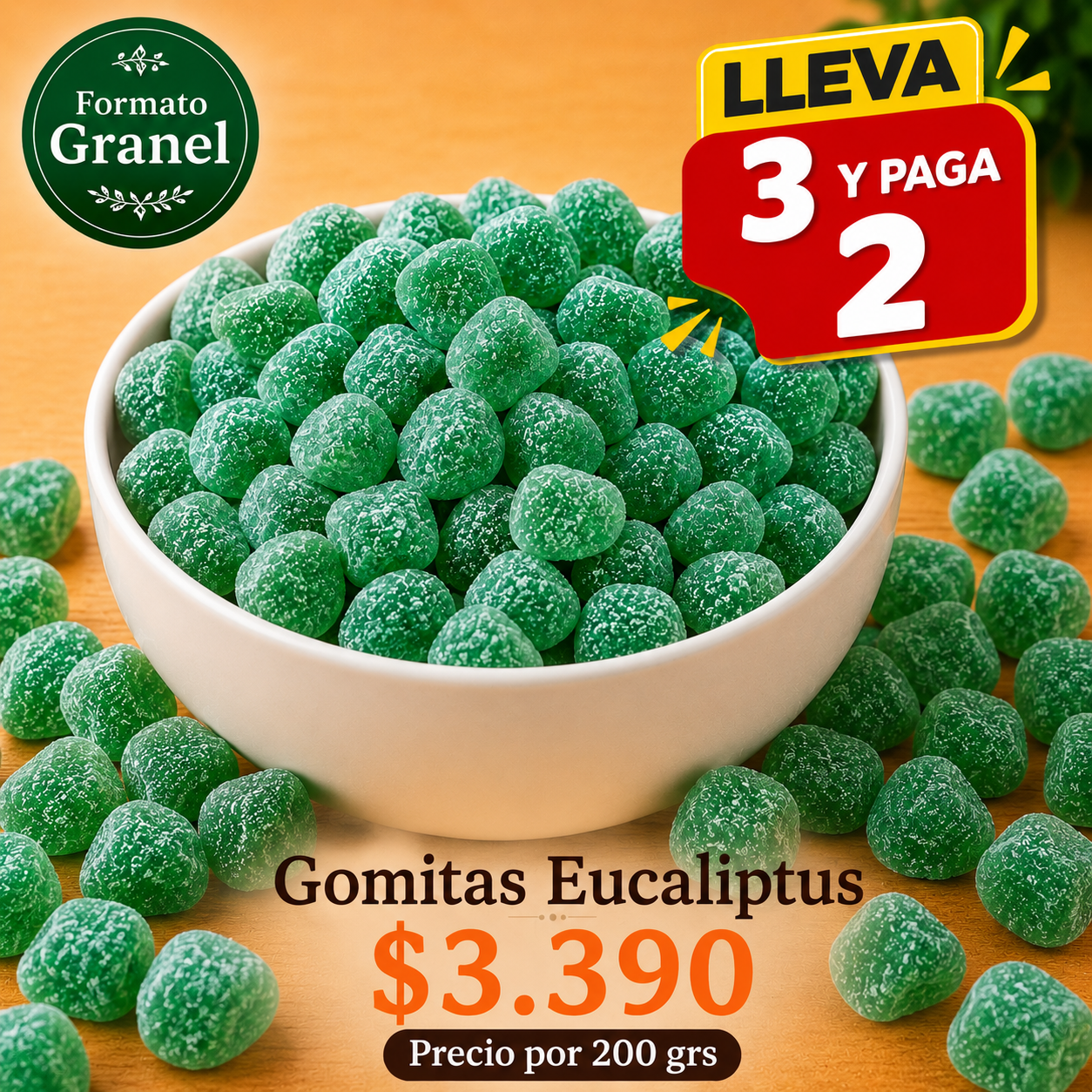 Gomitas Eucaliptus a Granel — Dulces, frescas e irresistibles ⭐