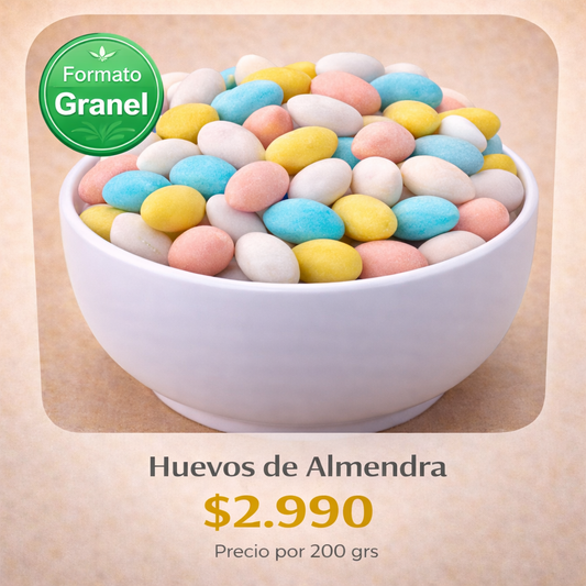 Huevo de Almendras de Colores a Granel