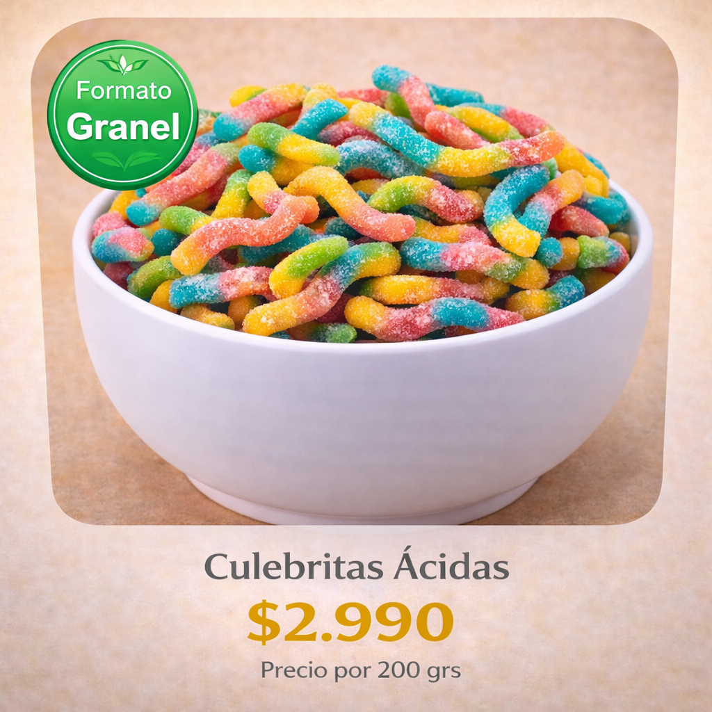 Culebritas Acidas a Granel