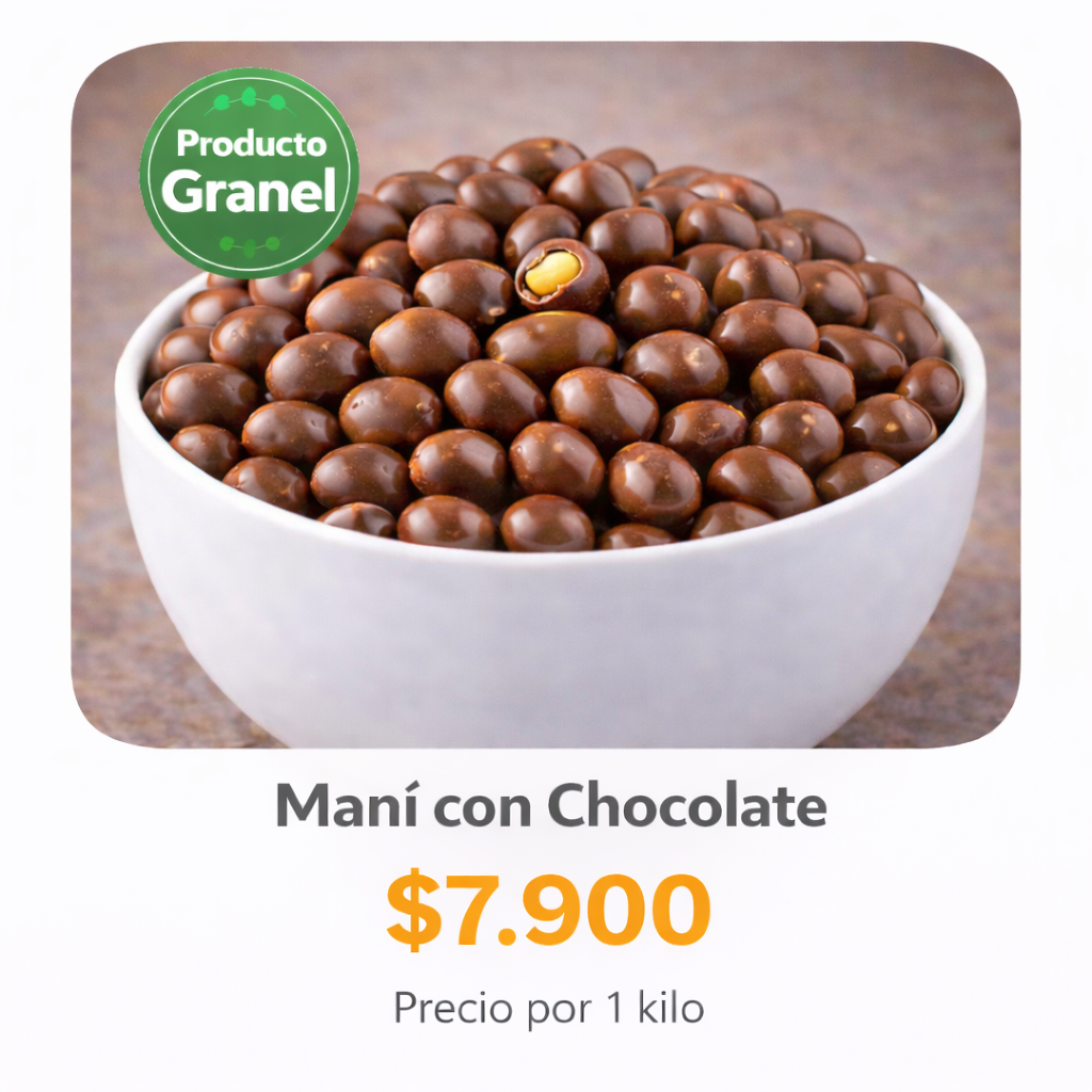 Mani con Chocolate a Granel