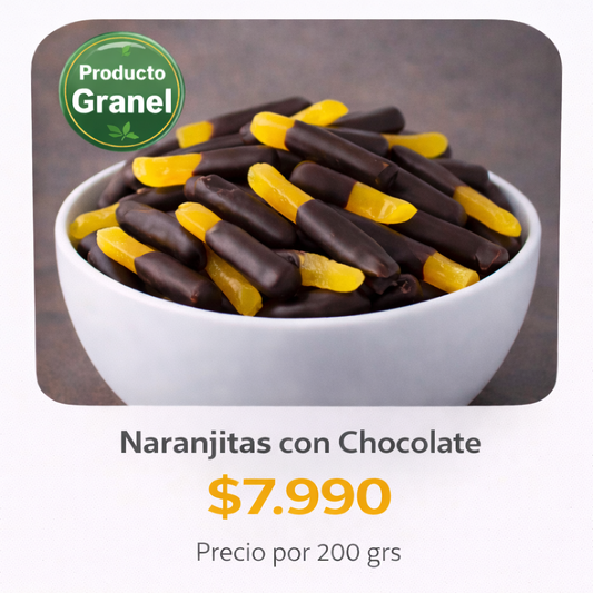 Naranjas con Chocolate a Granel Bastón ⭐ Recomendado