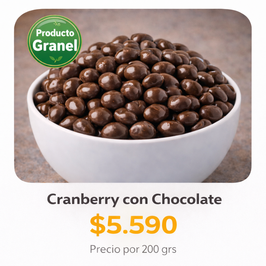 Cranberry con Chocolate a Granel