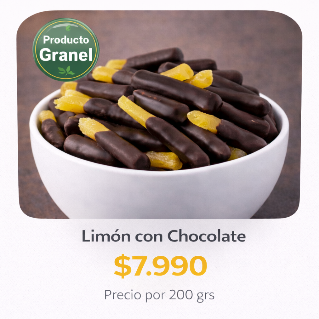 Limón con Chocolate a Granel Bastón ⭐ Recomendado
