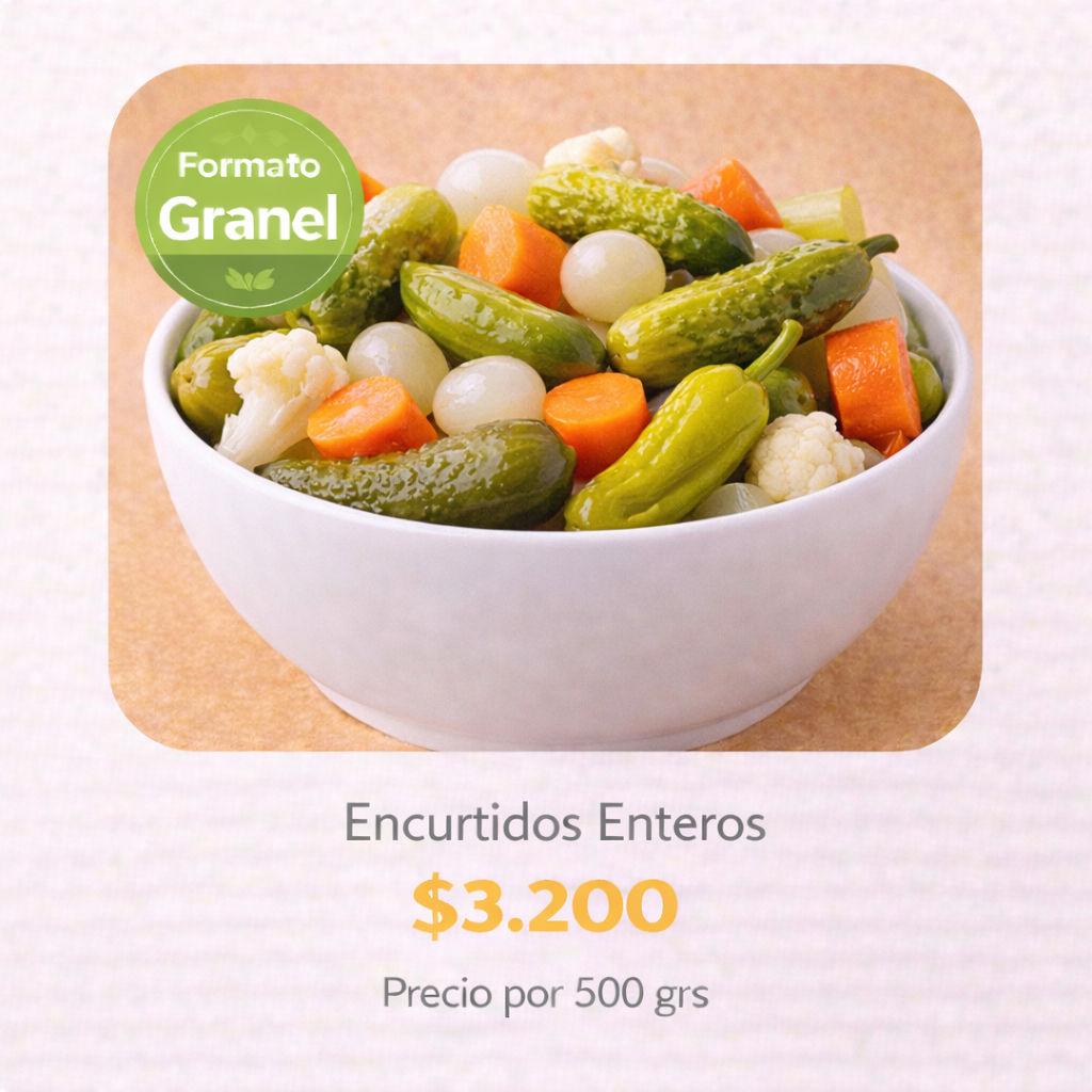 Pickles Especial a Granel ⭐ Recomendado