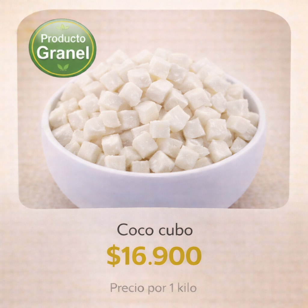 Coco cubo a granel