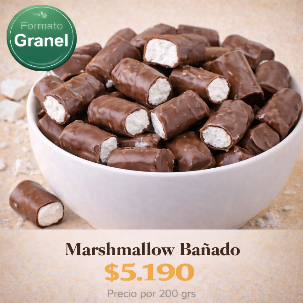 Marshmallow Bañado a Granel