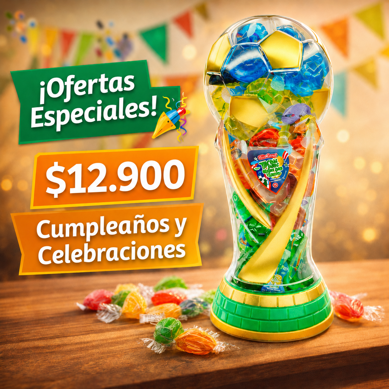 Copa Trofeo Tik Tok Jelly 🏆 — Regalo Original de Gelatinas Sin Azúcar