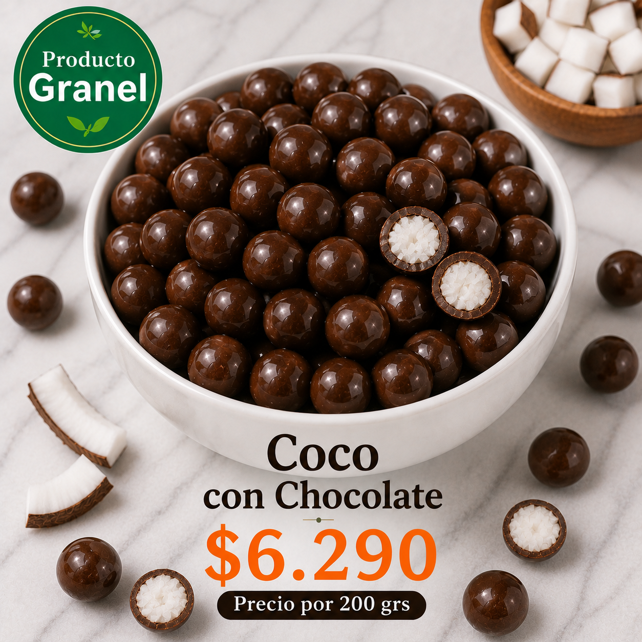 Coco con Chocolate a Granel