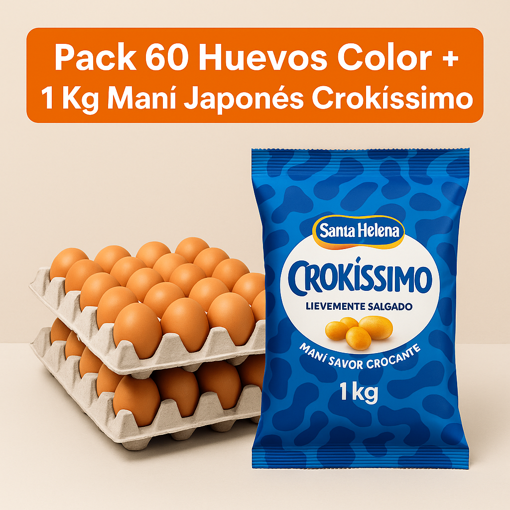 Pack de 60 Huevos grande color