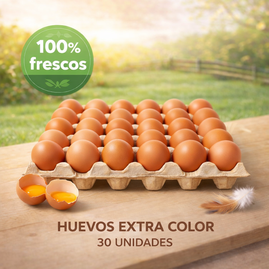 Huevos 30 Unidades Extra Color - Yemita ⭐ Recomendado