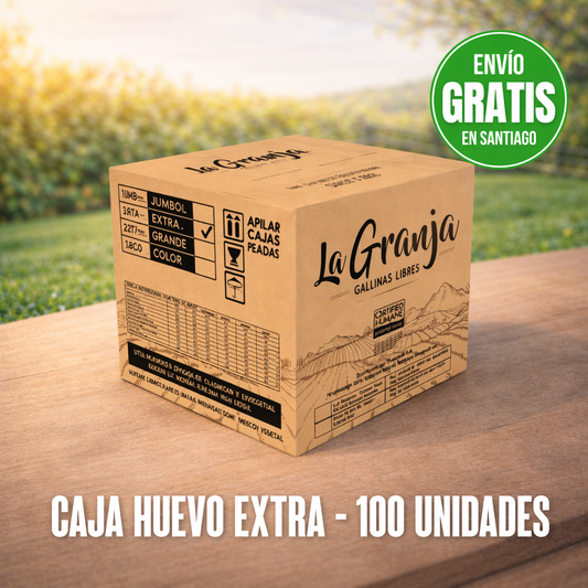 Caja 100 Huevos Gallina Libre | Proteína Natural | Libre Pastoreo Premium