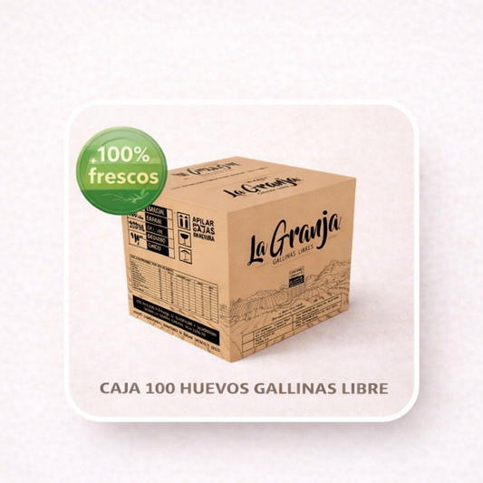 Caja 100 Huevos Gallina Libre | Proteína Natural | Libre Pastoreo Premium