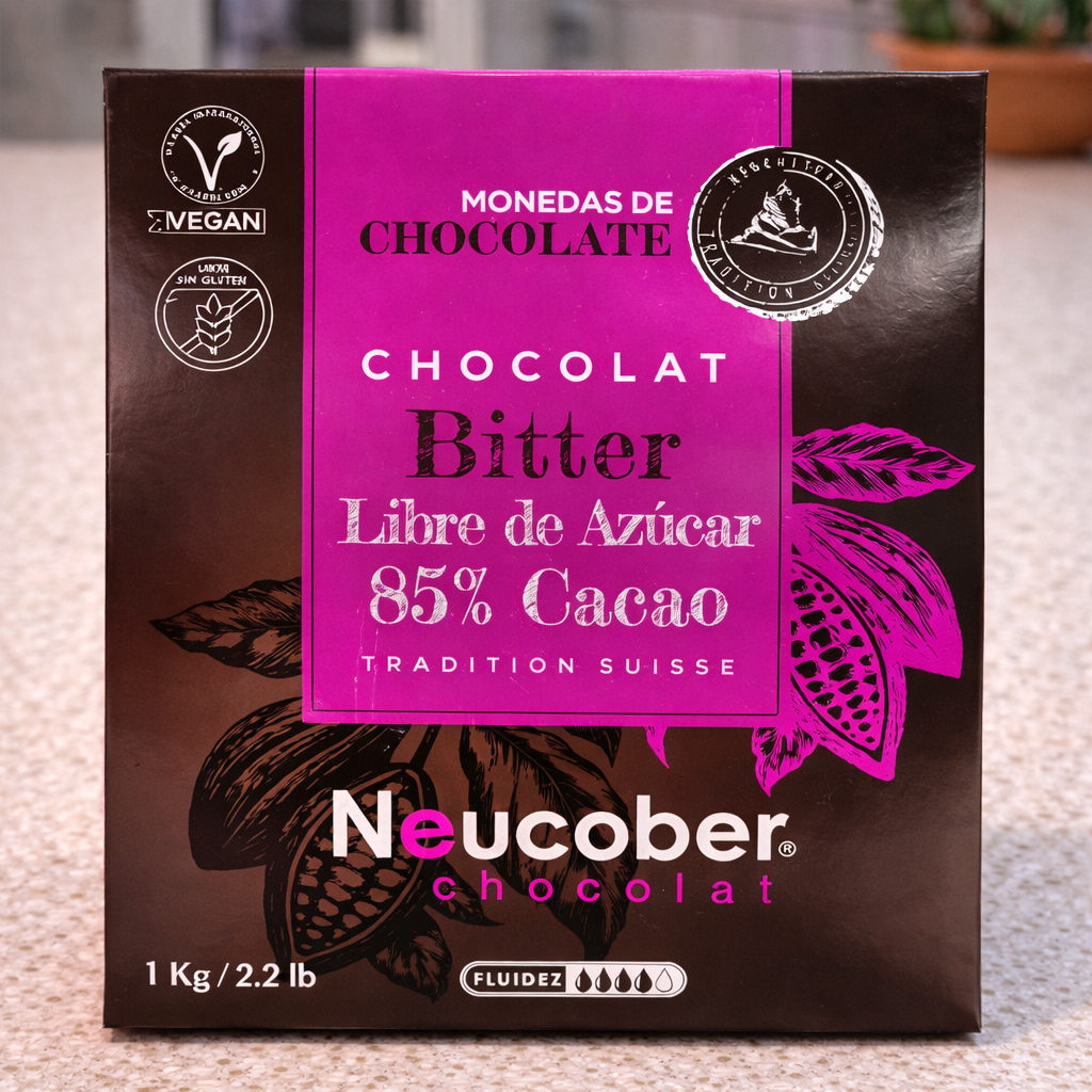 Monedas de chocolate 85% cacao libre de azucar